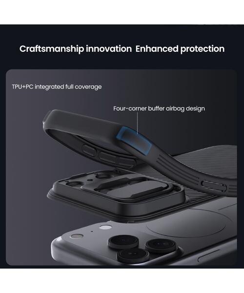 Nillkin CamShield PRO Zadní Kryt pro Apple iPhone 17 Pro Max Black