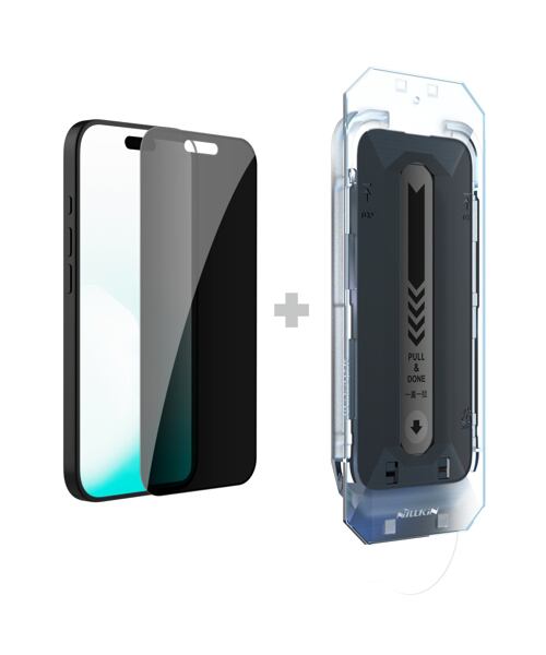 Nillkin Tvrzené Sklo 0.25mm Guardian 2.5D pro Apple iPhone 17 Pro Black (s aplikátorem)