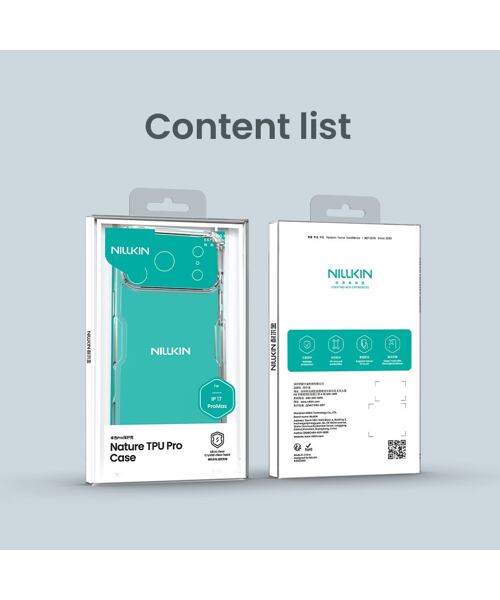 Nillkin Nature TPU PRO Kryt pro Apple iPhone 17 Pro Max Transparent Black