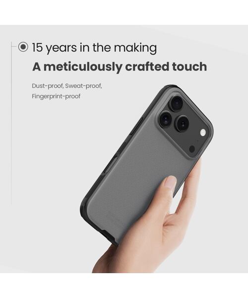 Nillkin Super Frosted PRO Zadní Kryt pro Apple iPhone 17 Pro Transparent Black