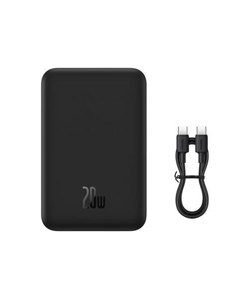 Baseus Magnetická Powerbanka 20000mAh 20W Black