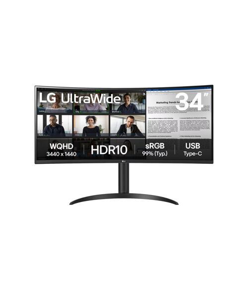 LG UltraWide/34WR55QK-B/34''/VA/wQHD/100Hz/5ms/Černá/2R