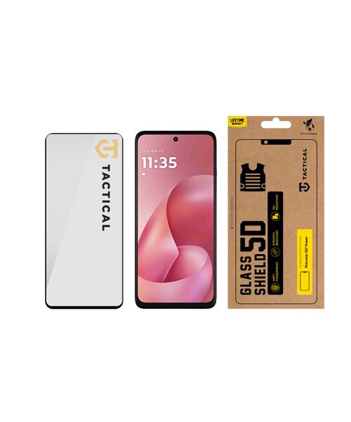 Tactical Glass Shield 5D sklo pro Motorola Moto G57 Power Black