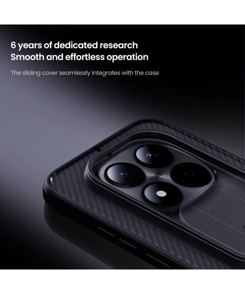 Nillkin CamShield PRO Zadní Kryt pro Xiaomi Redmi Note 15 Pro 5G Transparent Black