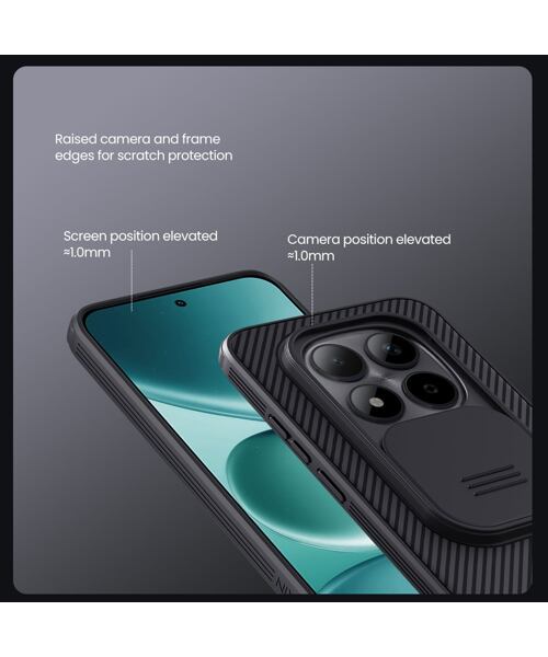Nillkin CamShield PRO Zadní Kryt pro Xiaomi Redmi Note 15 Pro 5G Black