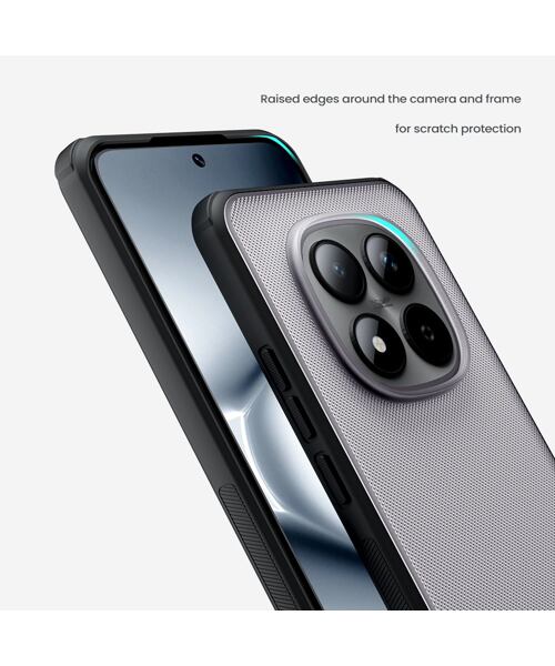 Nillkin Super Frosted PRO Zadní Kryt pro Xiaomi Redmi Note 15 Pro+ 5G Transparent Black