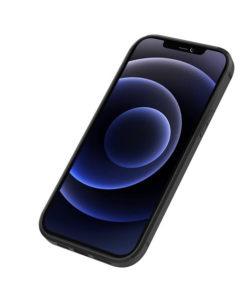 Nillkin Aoge kožený kryt pro iPhone 12 / 12 Pro - černá