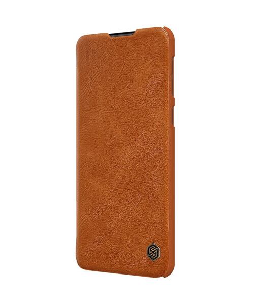Qin book pouzdro pro Samsung Galaxy A21 (Nillkin) - hnědá