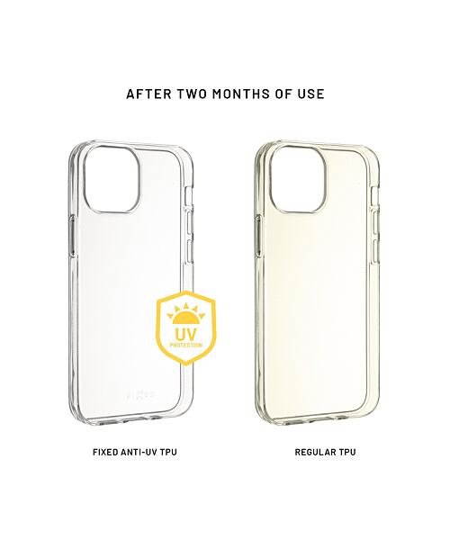 FIXED TPU gelové pouzdro Slim AntiUV pro Samsung Galaxy S23 Transparent