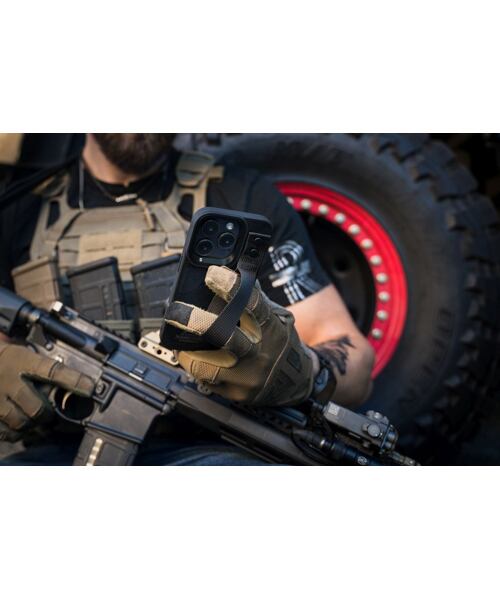 Tactical Camo Troop Drag Strap Kryt pro Apple iPhone 7/8/SE2020/SE2022 Black