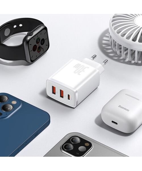 Baseus CCXJ-E02 Compact Quick Nabíječka USB-C 30W White