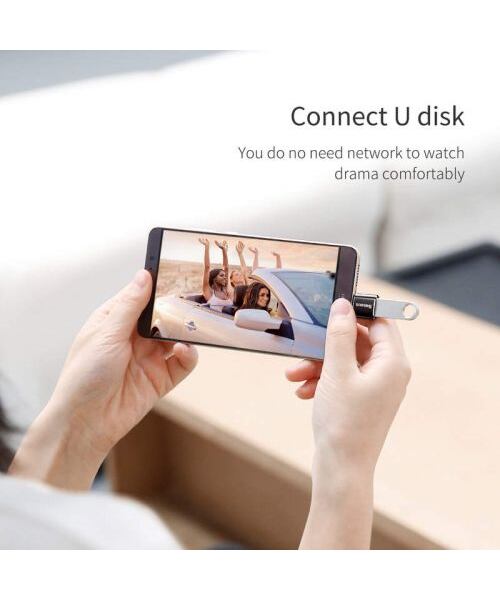 Baseus CATOTG-01 Adaptér z USB-A na USB-C Black