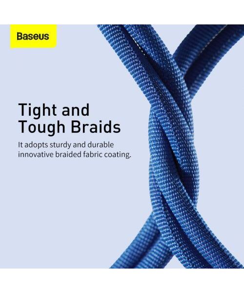 Baseus CAJY000003 Crystal Shine Series Datový Kabel USB - Lightning 20W 1,2m Blue