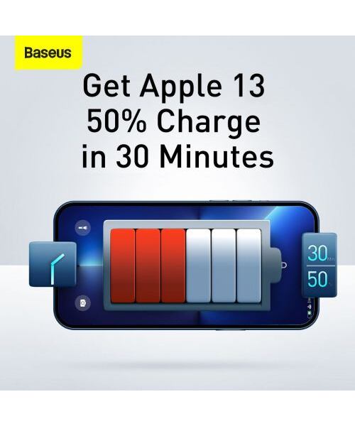 Baseus CCXJ-E01 Compact Quick Nabíječka USB-C 30W Black