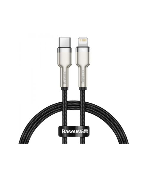 Baseus Cafule Metal Series Datový Kabel USB-C - Lightning 20W 0.25m Black