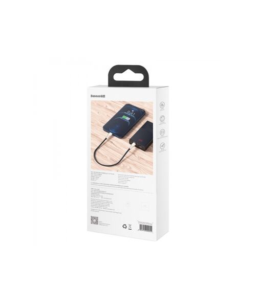 Baseus Cafule Metal Series Datový Kabel USB-C - Lightning 20W 0.25m Black