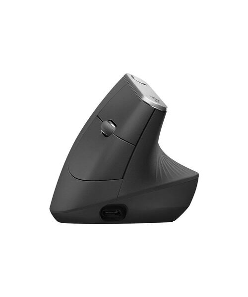 Logitech MX Vertical/Vertikální/Optická/Pro praváky/4 000 DPI/USB+BT/Grafitová