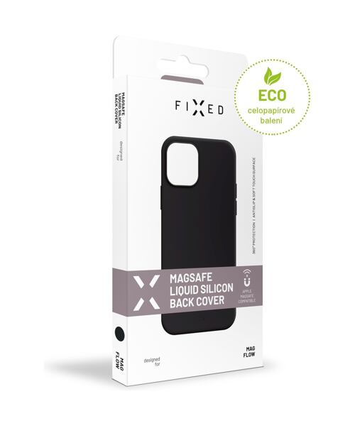 Zadní kryt FIXED MagFlow s podporou MagSafe pro Apple iPhone 14 Plus, černý