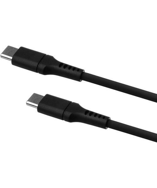 Nabíjecí a datový Liquid silicone kabel FIXED s konektory USB-C/USB-C a podporou PD, 1.2m, USB 2.0,