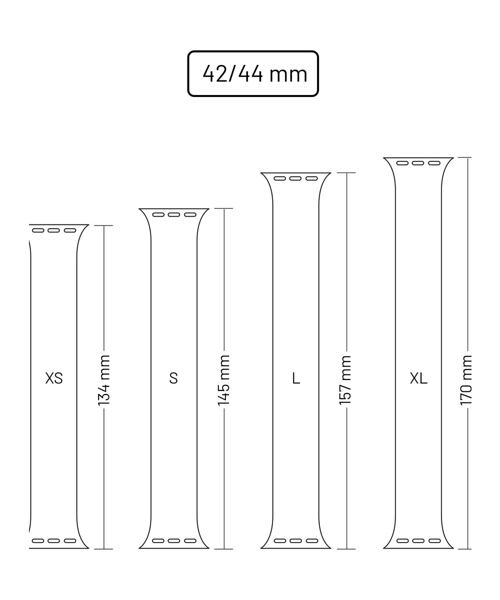 Elastický silikonový řemínek FIXED Silicone Strap pro Apple Watch 42/44/45/46/49mm, velikost S, růžo