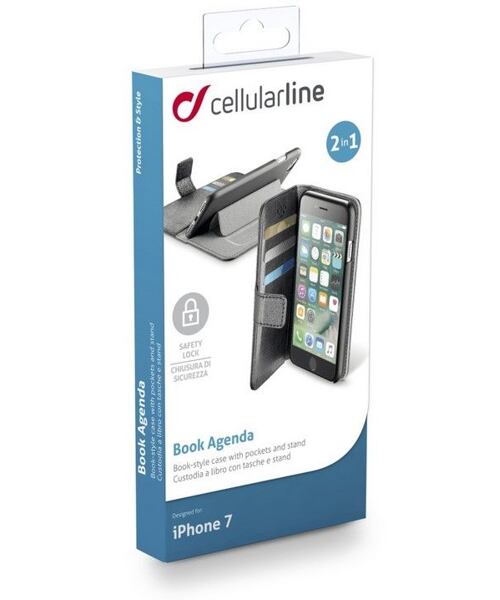 Cellularline Book Agenda Apple iPhone 7 Black