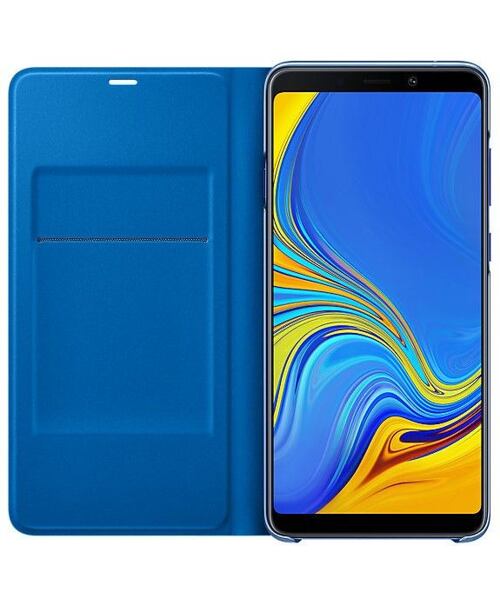 Zánovní Samsung EF-WA920PLE Wallet Case Blue pro Galaxy A9 2018 (EU Blister)