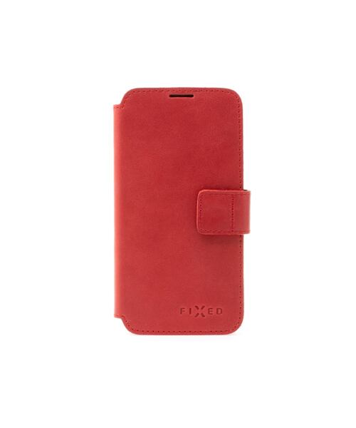 Kožené pouzdro typu kniha FIXED ProFit pro Apple iPhone 14 Pro Max, červené