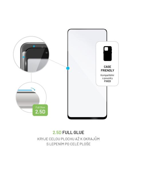 Ochranné tvrzené sklo FIXED Full-Cover pro Xiaomi Redmi 12 4G/5G/13 4G/Poco M6/M6 Plus 5,černé