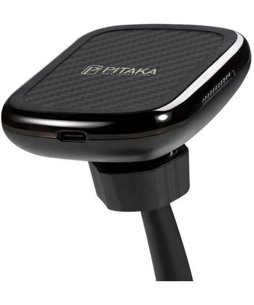 Pitaka MagMount Qi Magnetický Držák do Auta s Bezdrátovým Nabíjením Black