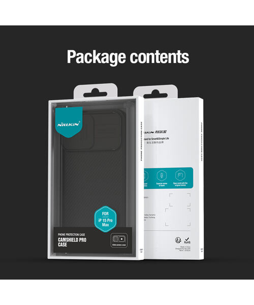 Nillkin CamShield PRO Zadní Kryt pro Apple iPhone 15 Pro Max Blue