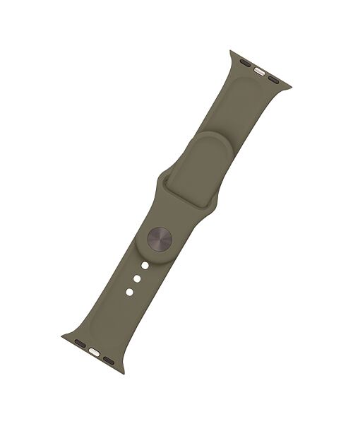 Set silikonových řemínků FIXED Silicone Strap pro Apple Watch 42/44/45/46/49mm, olivový