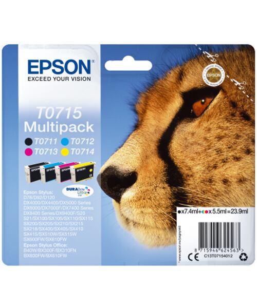 Epson Multipack 4-colours T0715 DURABrite UltraInk