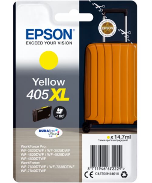 Epson Singlepack Yellow 405XL DURABrite Ultra Ink