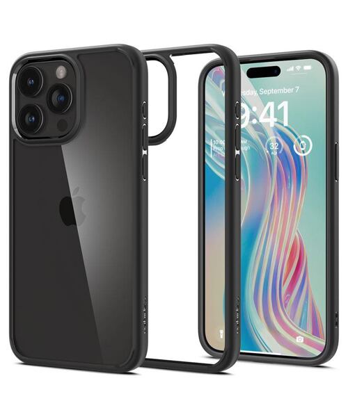 Spigen Crystal Hybrid kryt iPhone 15 Pro matně černý