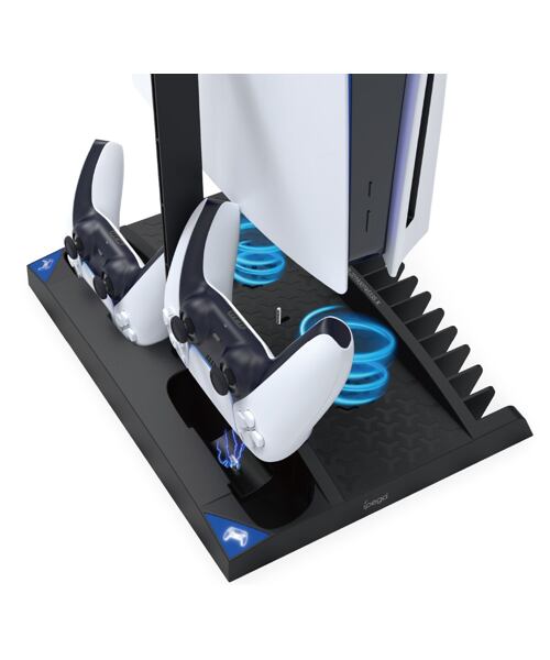 iPega P5013 Charger and Cooling Station pro PS5 a PS5 Controller Black