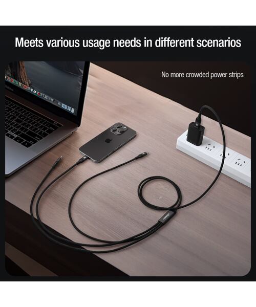 Nillkin Datový Kabel Swift Pro 3v1 1,5m Black