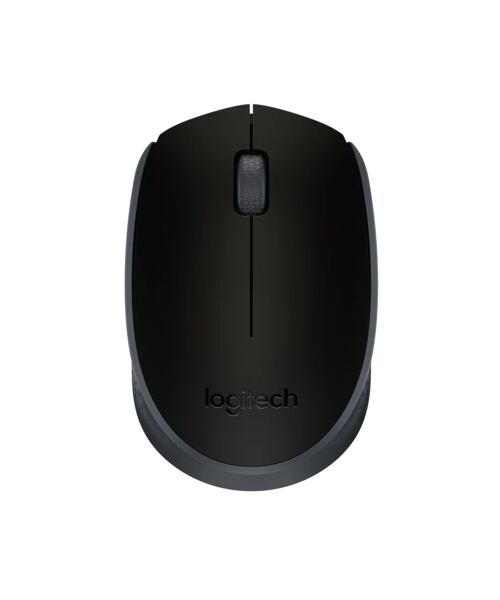Logitech M171/Cestovní/Optická/1 000 DPI/Bezdrátová USB/Černá-šedá