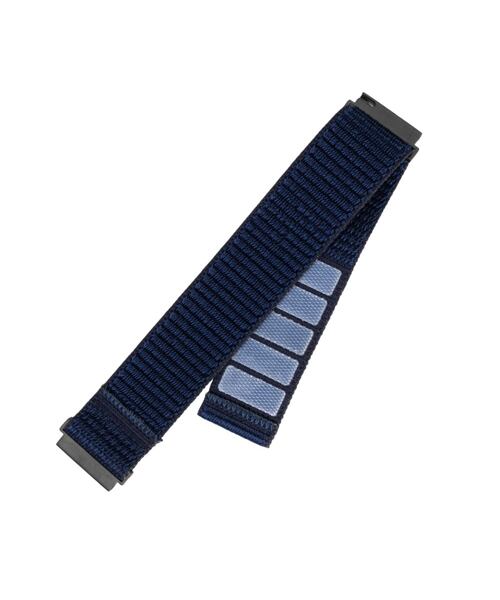 Nylonový řemínek FIXED Nylon Sporty Strap s Quick Release 22mm pro smartwatch, tmavě modrý