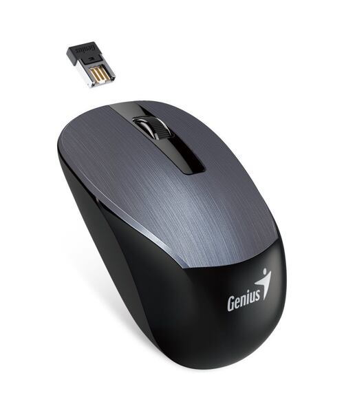 GENIUS NX-7015/Kancelářská/Optická/1 600 DPI/Bezdrátová USB/Šedá