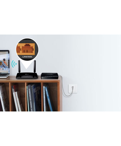 TP-Link Archer MR200 4G LTE WiFi AC750 Router, 4xFE ports