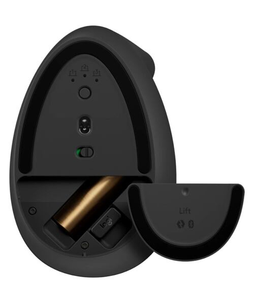 LOGITECH Lift For Business/Ergonomická/Optická/Pro praváky/4 000 DPI/USB+BT/Grafitová