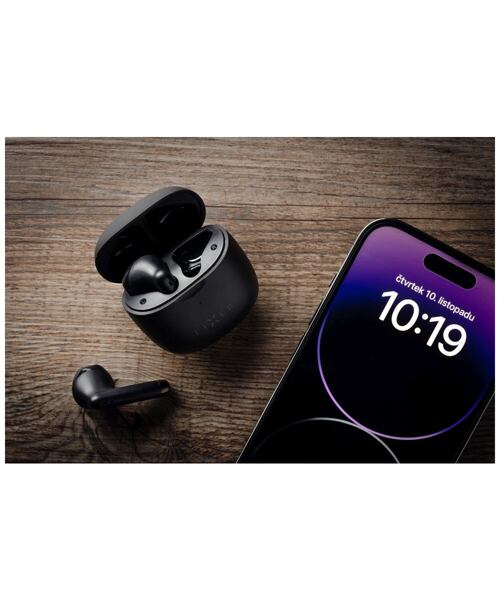 Bezdrátová TWS sluchátka FIXED Pods, černá