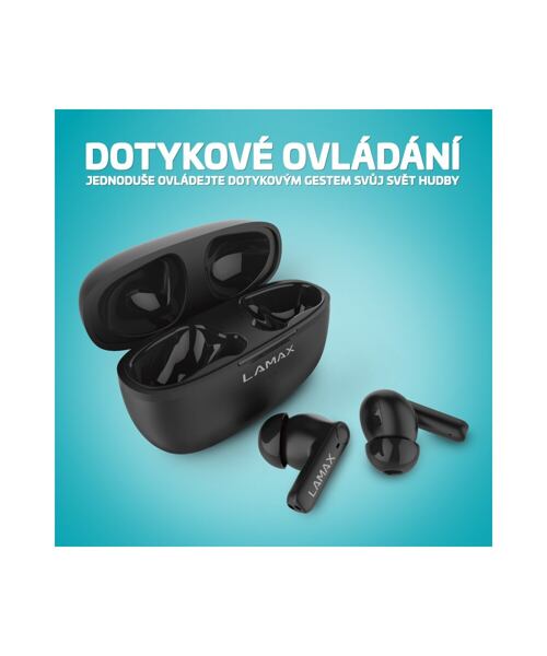 LAMAX Clips1 Play - špuntová sluchátka - černé