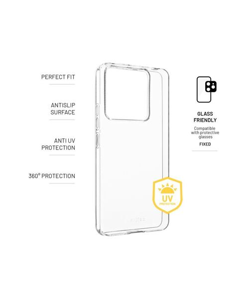 TPU gelový kryt FIXED Story AntiUV pro Xiaomi Redmi Note 13 Pro 5G/POCO X6 5G, čirý