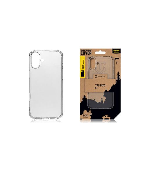 Tactical TPU Plyo Kryt pro Apple iPhone 16 Plus Transparent