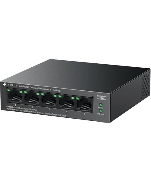 TP-Link LS105GP 5xGb (4xGb POE+) Desktop switch