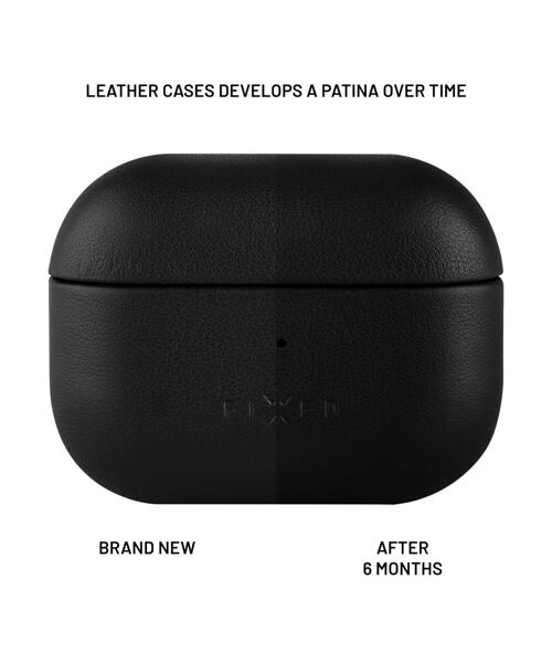 Kožené pouzdro FIXED PodsLeather pro Apple AirPods 3, černé
