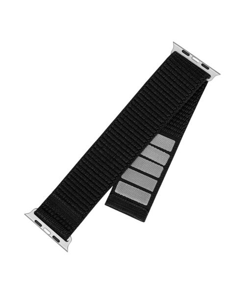 Nylonový řemínek FIXED Nylon Sporty Strap pro Apple Watch Ultra 49mm, černý