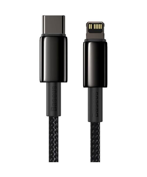 Baseus CATLWJ-01 Tungsten Gold Fast Charge Kabel USB-C to Lightning 20W 1m Black