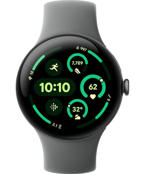 Google Pixel Watch 3 45mm Matte Hazel Aluminum Case/Hazel Active Band